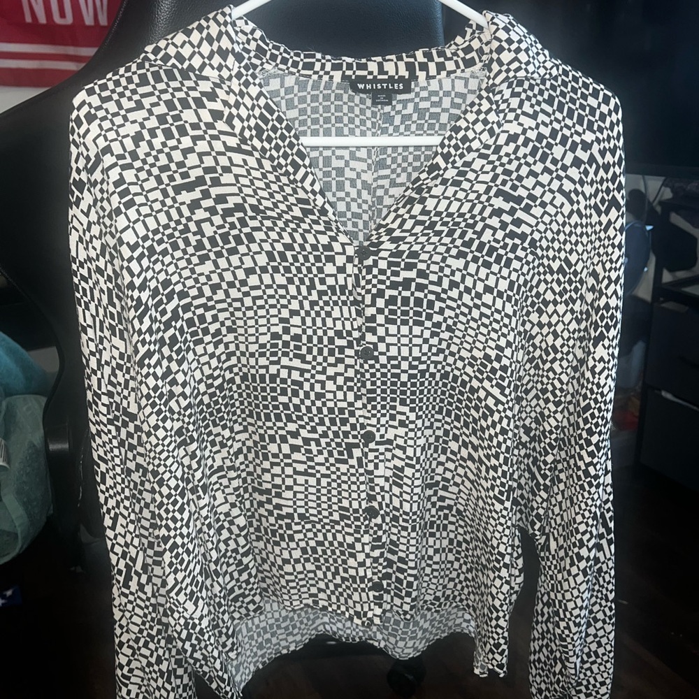Whistles Black and White Women's Top